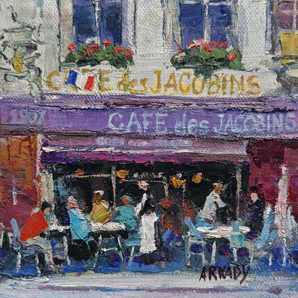 Peinture La terrasse des Jacobins par Arkady | Tableau