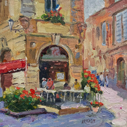 Peinture Sous les arches du Vieux-Lyon par Arkady | Tableau