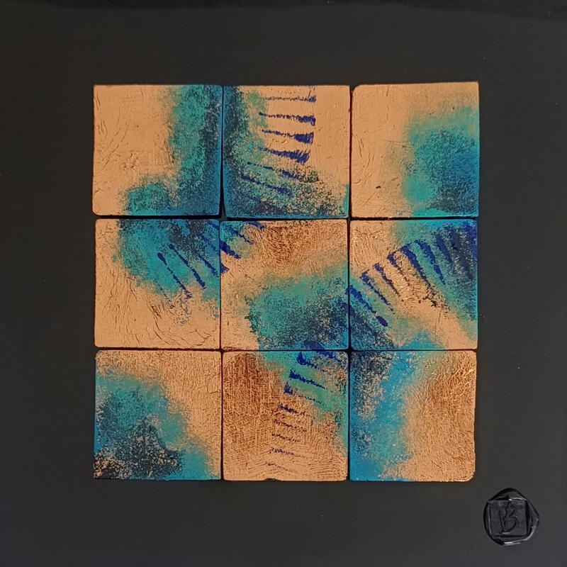 Painting Mullae by Bauquel Véronique | Painting Abstract Minimalist