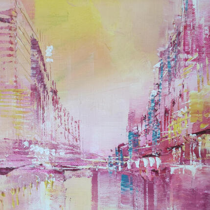 Peinture L'été rose par Levesque Emmanuelle | Tableau