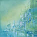 Peinture Espoir vert par Levesque Emmanuelle | Tableau Huile