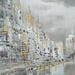Painting Notes d'or by Levesque Emmanuelle | Painting Oil