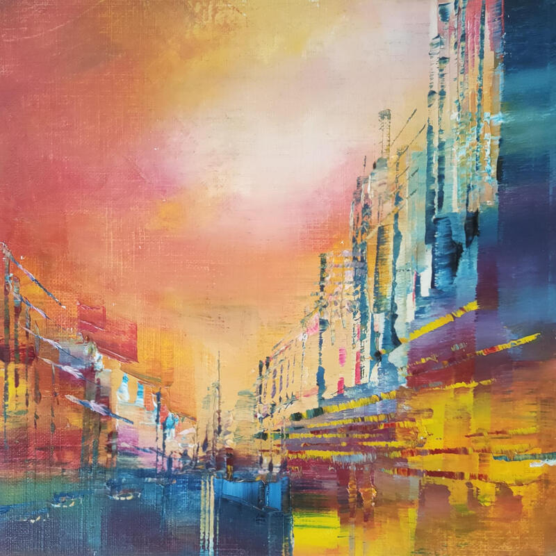 Painting Bientôt le soir by Levesque Emmanuelle | Painting Oil