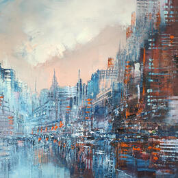 Painting Les jeux de nuage by Levesque Emmanuelle | Painting