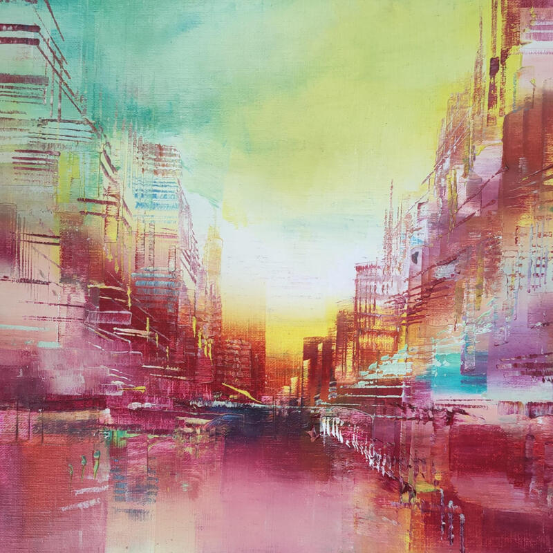 Painting Joie douce by Levesque Emmanuelle | Painting Oil