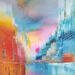 Painting Lueur rose by Levesque Emmanuelle | Painting Oil