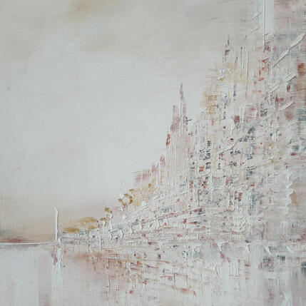 Peinture Drapeau blanc par Levesque Emmanuelle | Tableau
