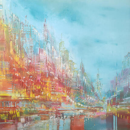 Peinture Joie d'été par Levesque Emmanuelle | Tableau Huile