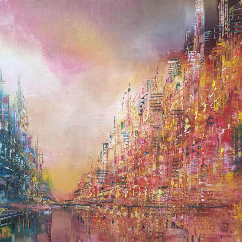 Painting Ode à la diversité by Levesque Emmanuelle | Painting Oil