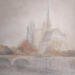 Painting Notre dame by Levesque Emmanuelle | Painting Oil