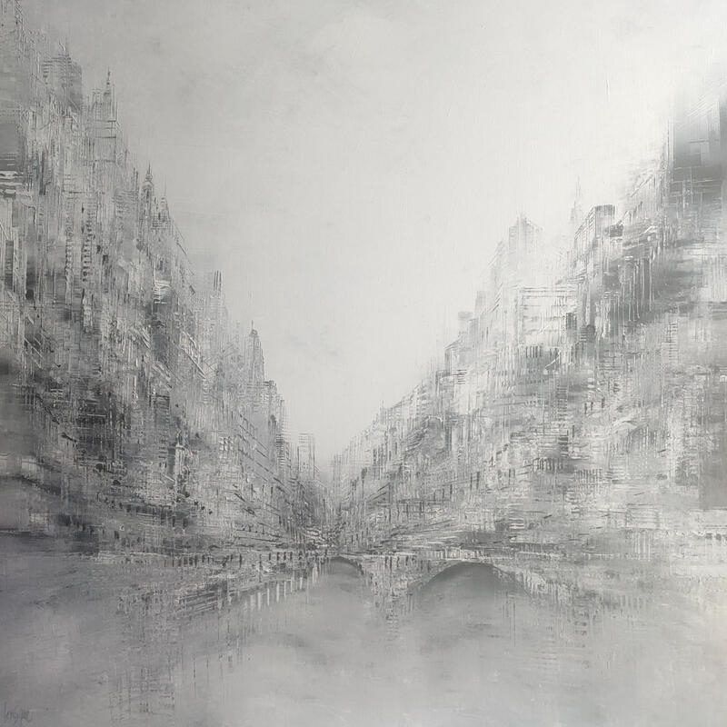 Painting Sous les ponts de Paris by Levesque Emmanuelle | Painting Oil