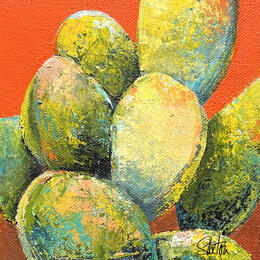 Peinture Small Nopales par Saxton Patricia | Tableau