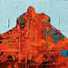 Painting Bell Rock with Turquoise by Saxton Patricia | Painting
