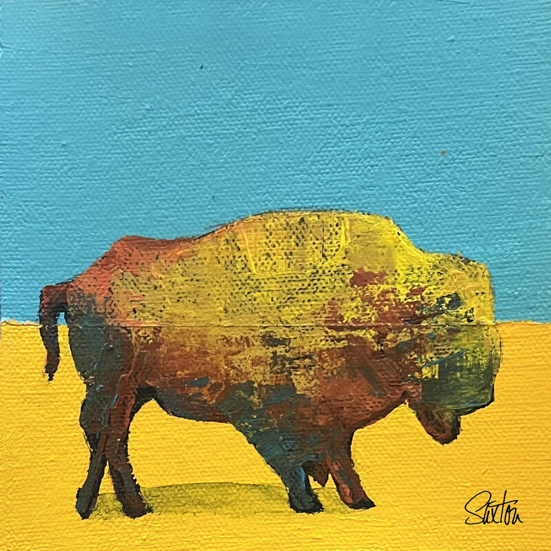Painting Bison No. 1 by Saxton Patricia | Painting