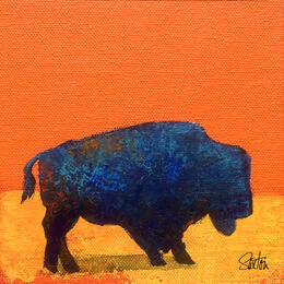 Painting Bison No. 2 by Saxton Patricia | Painting