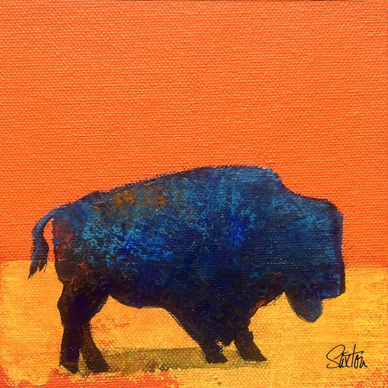 Painting Bison No. 2 by Saxton Patricia | Painting