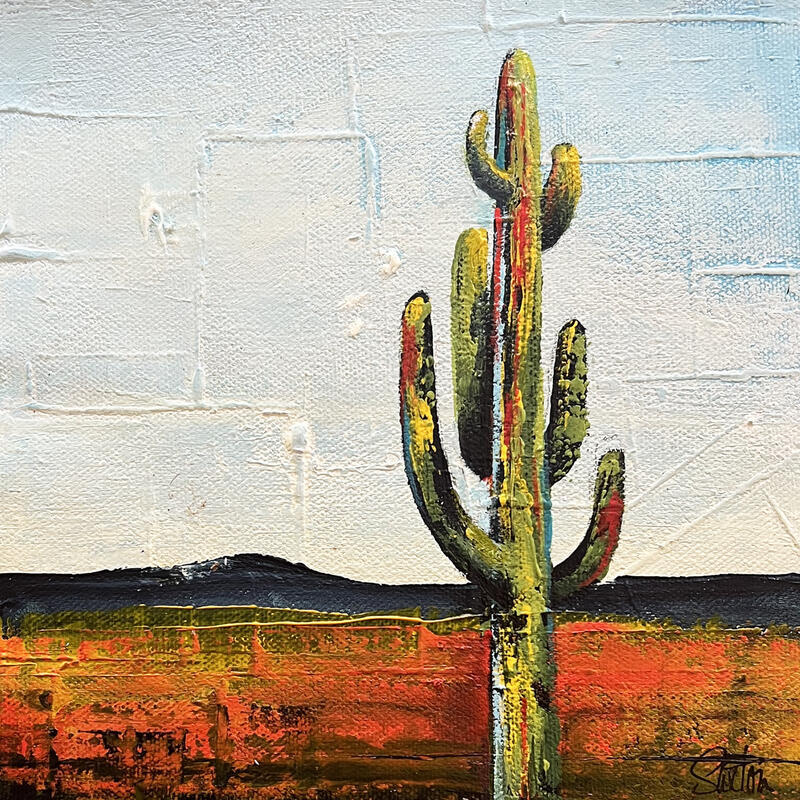 Painting Desert Sentry by Saxton Patricia | Painting