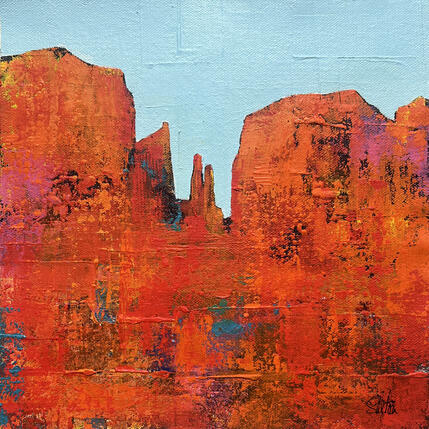 Painting Sedona's Cathedral by Saxton Patricia | Painting