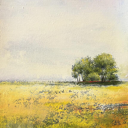 Painting The Gathering by Saxton Patricia | Painting