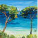 Peinture Symétrie méditerranéenne. par Rey Ewa | Tableau Figuratif Paysages Acrylique