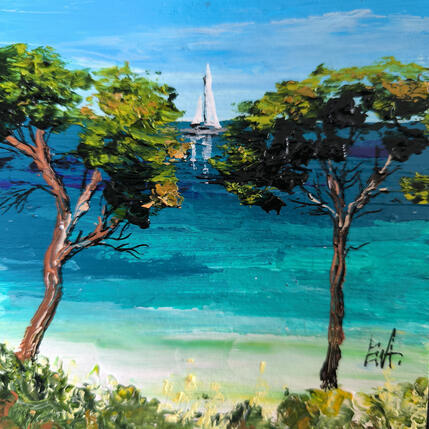 Peinture Symétrie méditerranéenne. par Rey Ewa | Tableau
