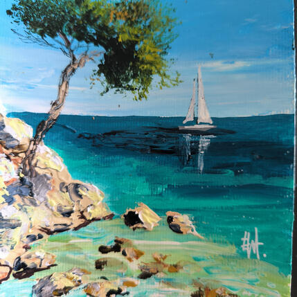 Peinture Vers le large. par Rey Ewa | Tableau