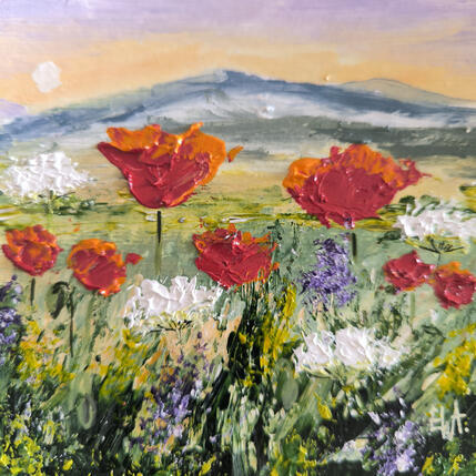 Peinture Couleurs de l' été. par Rey Ewa | Tableau