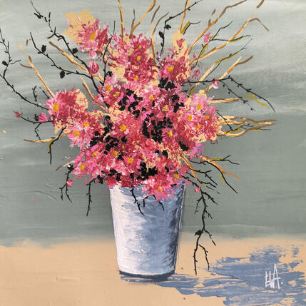 Peinture Poésie fleurale par Rey Ewa | Tableau