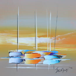 Painting CIEL D'ETE by Munsch Eric | Painting Figurative Acrylic, Oil Marine