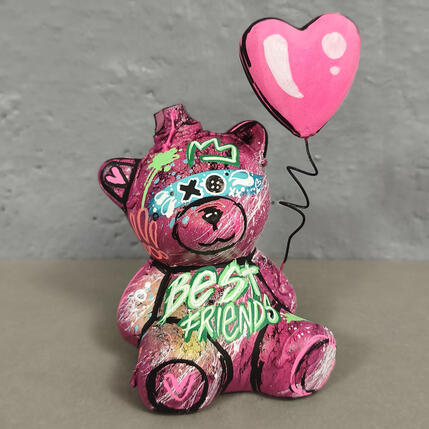 Sculpture L'ourson best friends by Sufyr | Sculpture Street art Graffiti, Posca