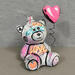 Sculpture L'ourson love by Sufyr | Sculpture Street art Graffiti Posca