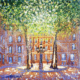 Gemälde Place secrète von Dessapt Alan | Gemälde Figurativ Acryl, Öl Urban