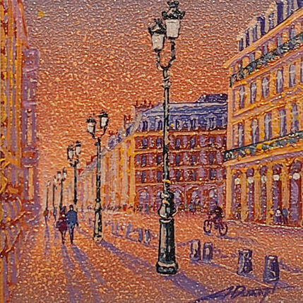 Peinture Instant Rivoli par Dessapt Alan | Tableau Figuratif Acrylique, Huile Urbain
