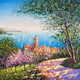 Painting Saint-Tropez by Dessapt Alan | Painting Figurative Acrylic, Oil Pop icons, Urban