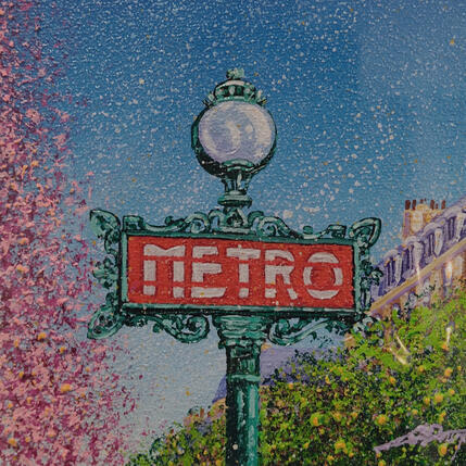 Painting Metro by Dessapt Alan | Painting Figurative Acrylic, Oil Pop icons, Urban