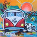 Painting Relax by Rocky Chaplin | Painting Pop-art Pop icons Child Acrylic