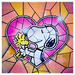 Peinture Cœur sur toi par Rocky Chaplin | Tableau Pop-art Icones Pop Enfant Acrylique