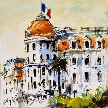 Painting Palace Niçois by Poumelin Richard | Painting