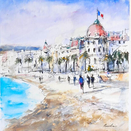Gemälde Plage du Négresco von Poumelin Richard | Gemälde