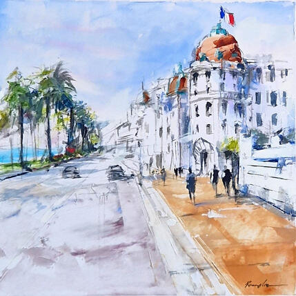 Painting la promenade by Poumelin Richard | Painting