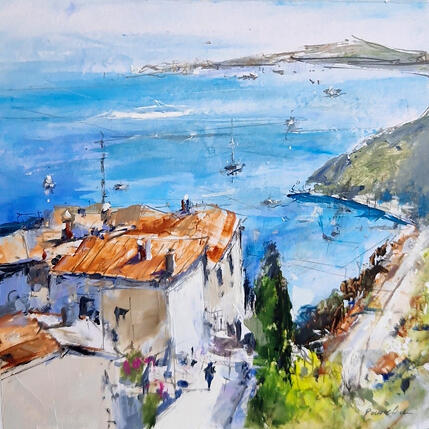 Pintura bleu de la méditérranée por Poumelin Richard | Pintura