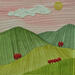 Painting The Shape of Calm by Vazquez Laila | Painting Subject matter Watercolor Textile
