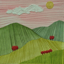 Painting The Shape of Calm by Vazquez Laila | Painting Subject matter Textile, Watercolor Pop icons