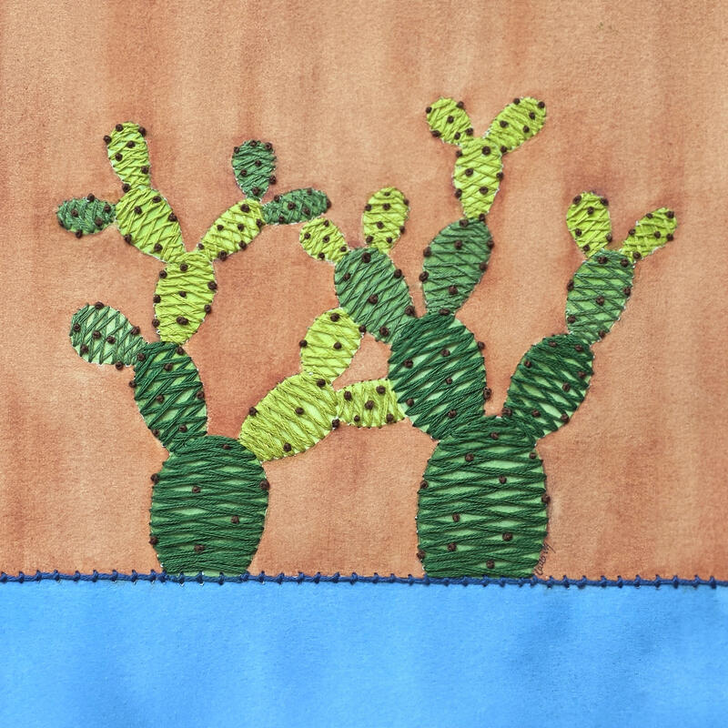 Painting Desert Forms I by Vazquez Laila | Painting Subject matter Watercolor Textile