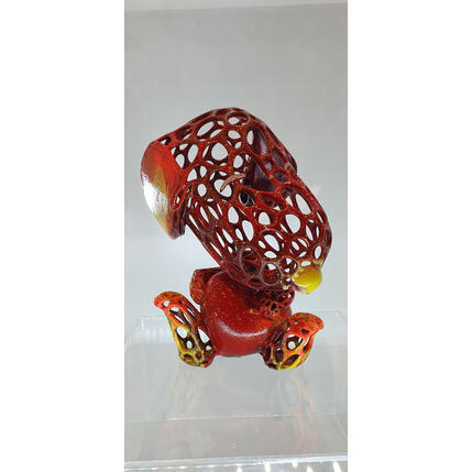 Sculpture Red Snoopy Heart by Shenoda | Sculpture Pop-art Graffiti, Resin