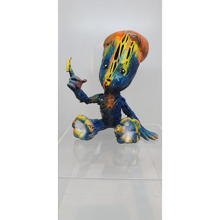 Sculpture Corail Groot Artist par Shenoda | Sculpture Pop-art Graffiti, Résine