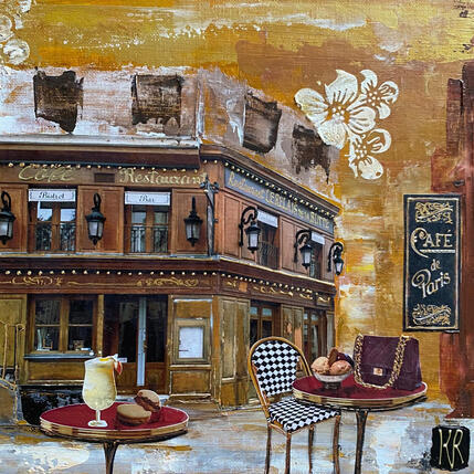 Peinture En haut de la butte  par Romanelli Karine | Tableau