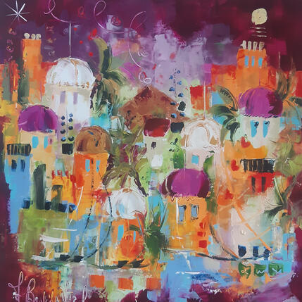 Pintura Nuit orientale  por Bastide d´Izard Armelle | Pintura