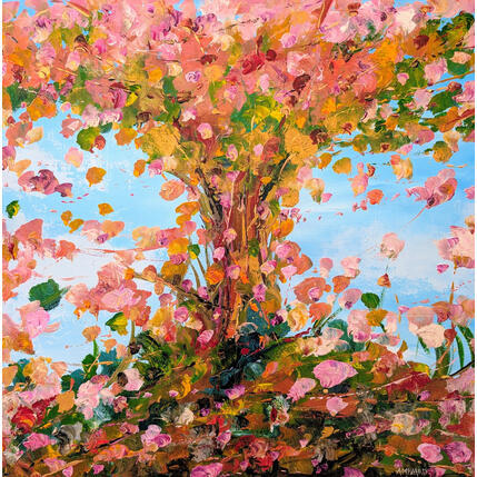 Peinture Arbre de vie par Amblard Florence | Tableau Impressionnisme Acrylique Nature, Paysages