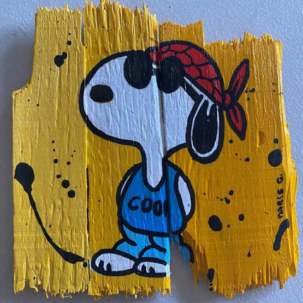 Painting Cool by Marie G. | Painting Pop-art Acrylic, Wood Pop icons
